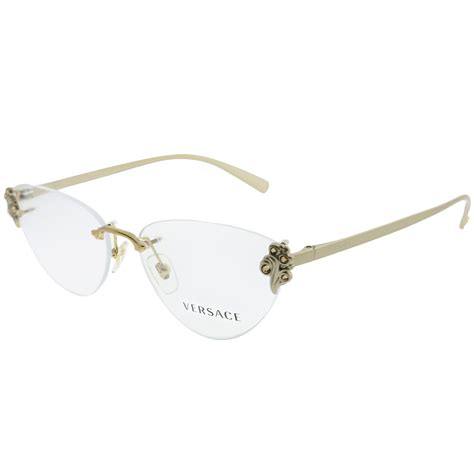 versace frames womens|versace rimless eyeglass frames.